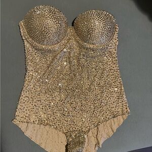 Rhinestone bodysuit